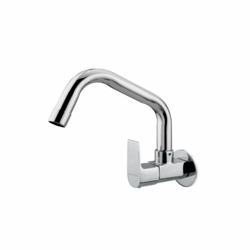 Sink Cock Swinging Spout with Wall Flange Chrome